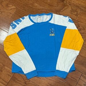 PINK Victoria's Secret UCLA Bruins Blue and gold Crewneck long sleeve